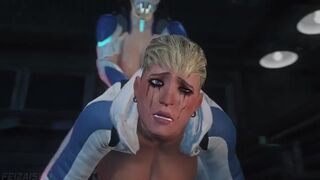 Futa Frost Takes Cassie Cage from bum