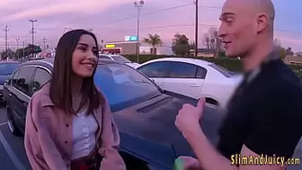 Massive butt youngster blowing meat
