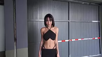 37kg 18 years Brazilian sweetie Larinha SMALL first ever porn scene & fuck giant penis (0% snatch, anal, gapes, 18 teenie, slim )OB067
