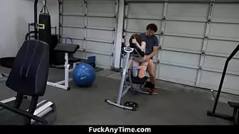 Gym Trainer Mounts Sexy Teens as A Part of Freeuse Training - Fuckanytime