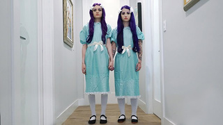 Step Sisters Jessae Rosae & Val Steele Fuck 1 Stud In The Shining Parody - SisLovesMe Full Film