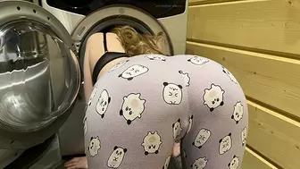 Alluring Babe Stuck In The Washing Machine And Hammered - Anny Walker