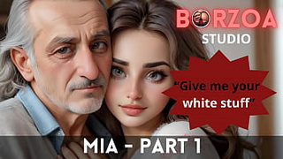Mia and Papi - one - Horny mature Grandpappa domesticated virgin teenie fresh Turkish Skank