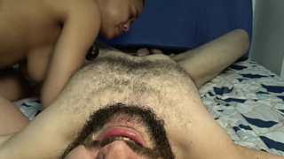 Extreme twat eating and fingering getting the cums and missionary screwed until the cream-pie. Loud moaning