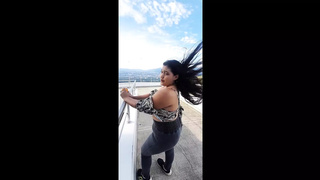 Cute Hispanic Booty Rides Fan After Recognizing Her