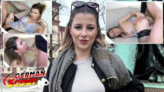GERMAN SCOUT - German Gamer Chick Mia Minou Pickup for Casting Fuck in Munich