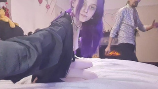 Purplemiss enjoys it rough and giant