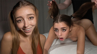 MANHANDLED BY HER ROOMMATE - Desperate Spanish Teenie Boned Like Rod - TIKTOK LIFE - Mary Popiense