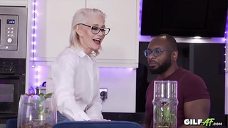 Grandma Enjoys Enormous Dark Schlong! Gilf AF Hard-core Interacial Old lady Porn