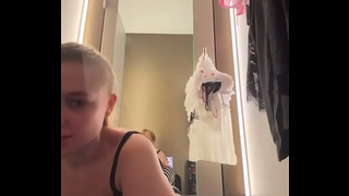 Extreme masturbates in changing room