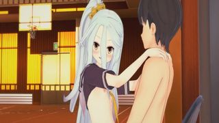 (3d Hentai)(No Game no Life) Sex with Shiro