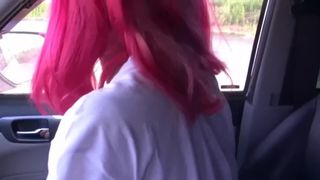 Fake Driver Fuck Redhead Teen in Backseat