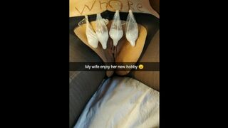 My Wifey Lies after Hard Sex Party Surround with used Condoms Full of Spunk! [cuckold. Snapchat]