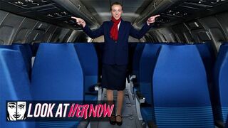Look Ather now - Sweet Air Stewardess Angel Emily, been Anal Dominated by a Male Guy