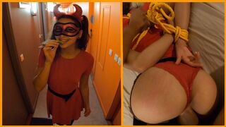 Charming Whore Trick or Treat Turns into Rough Sex after I Tied her up | Angel XXX Diabla #halloween2020