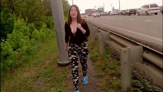 Stranger Slut Asked me to Fuck her (outdoor) - Sperm Throat - PUBLIC AGENT